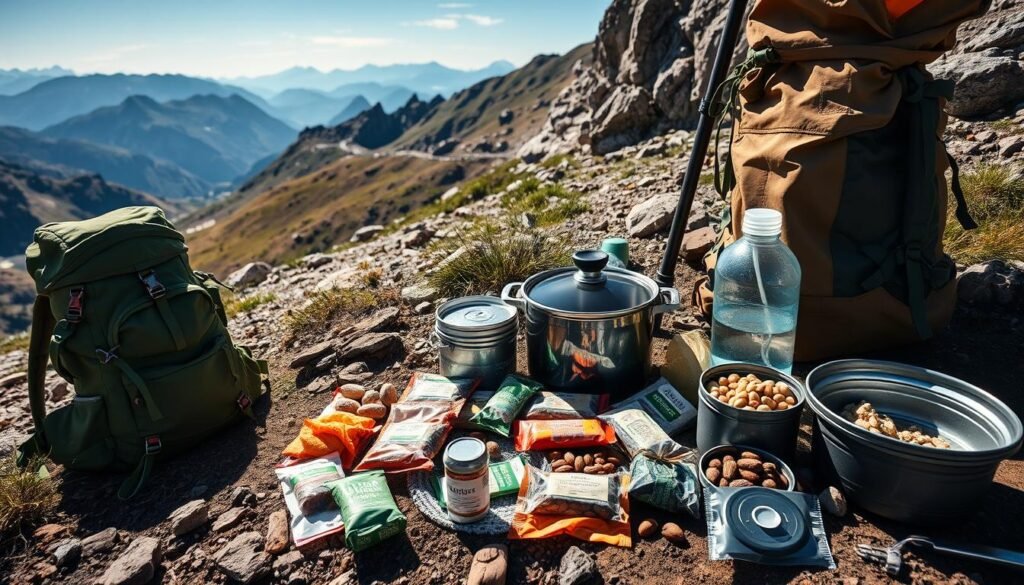 Backpacking food and water management