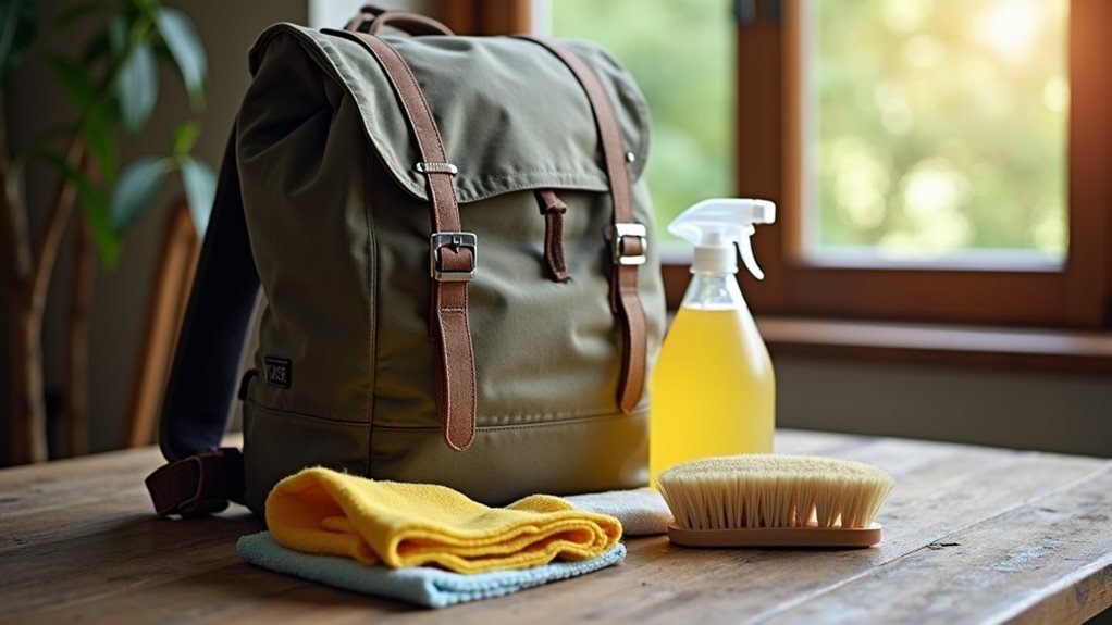 cleaning backpacks effectively