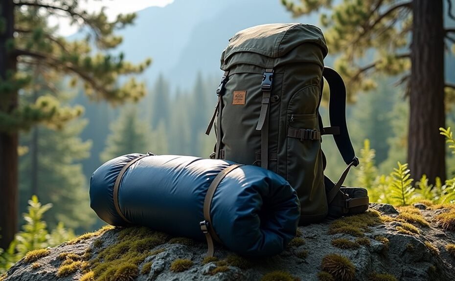 sleeping bag backpack attachment