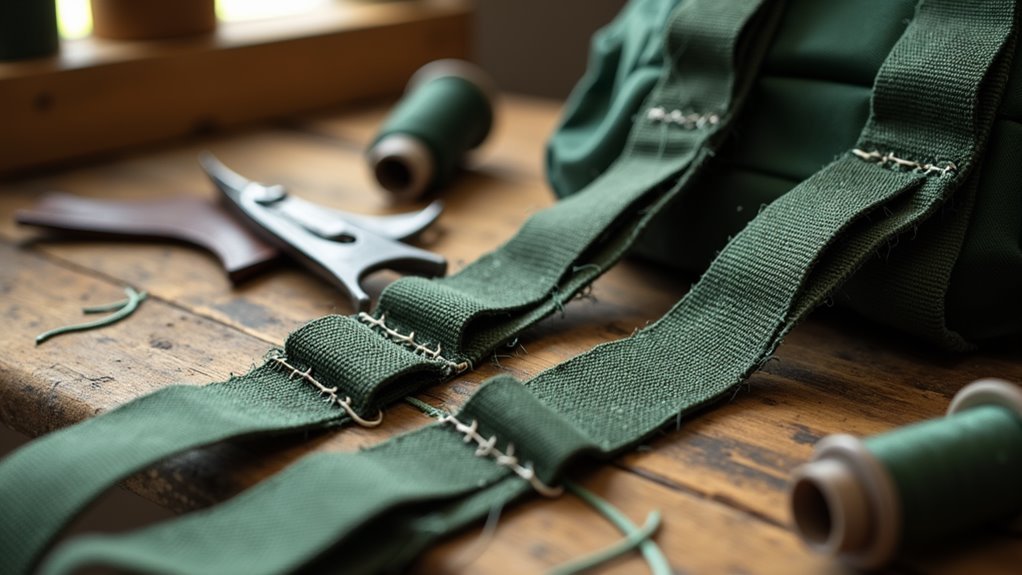 repairing damaged bag straps