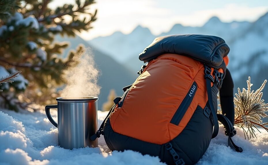 stay warm while backpacking