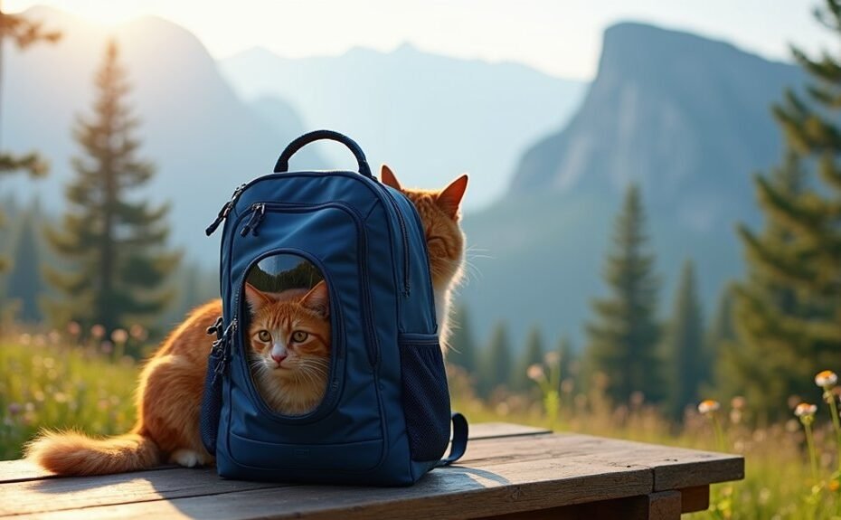 adventure awaits cats backpack