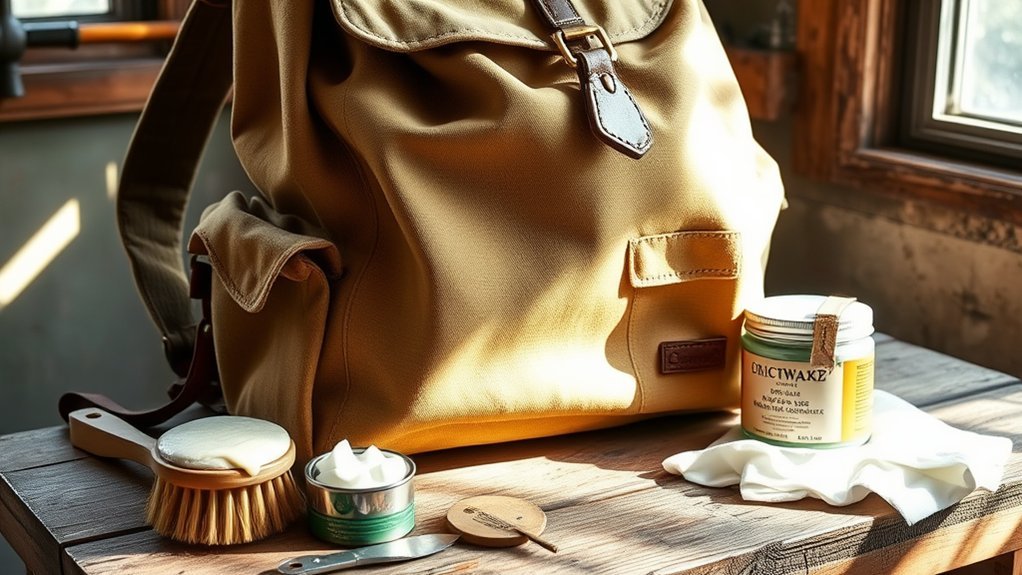 canvas backpack maintenance tips