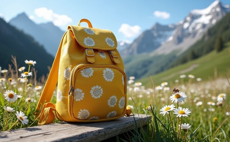 charming daisy backpack blooming style