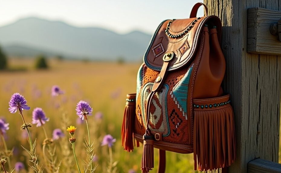 free spirited bohemian backpack charm