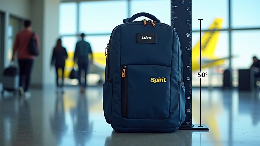 spirit airlines backpack restrictions