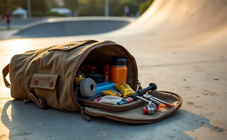 backpack essentials for skateboarding