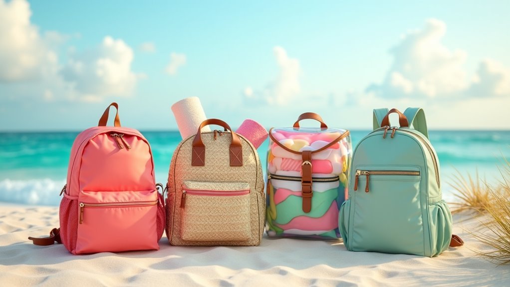bold functional beach backpacks