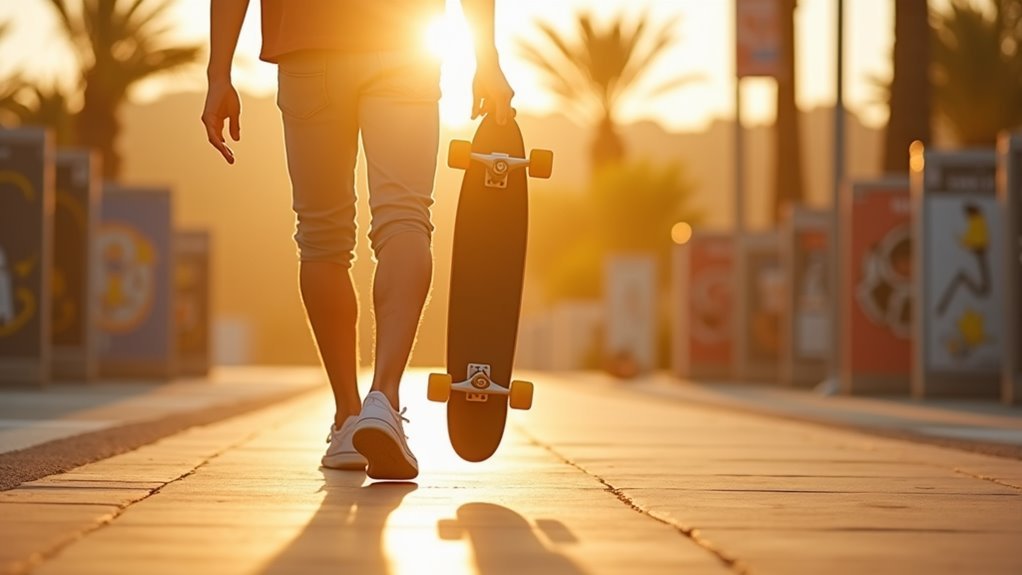 properly carrying your skateboard