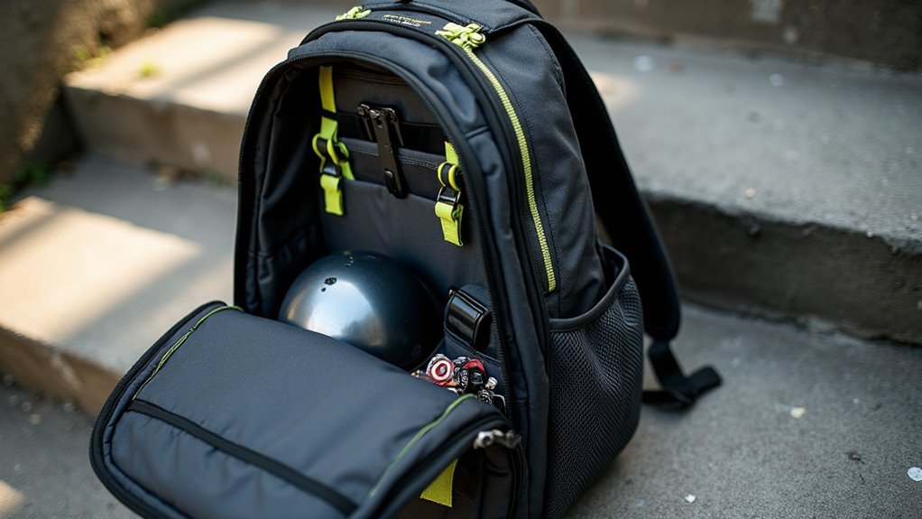 skateboard specific backpack features