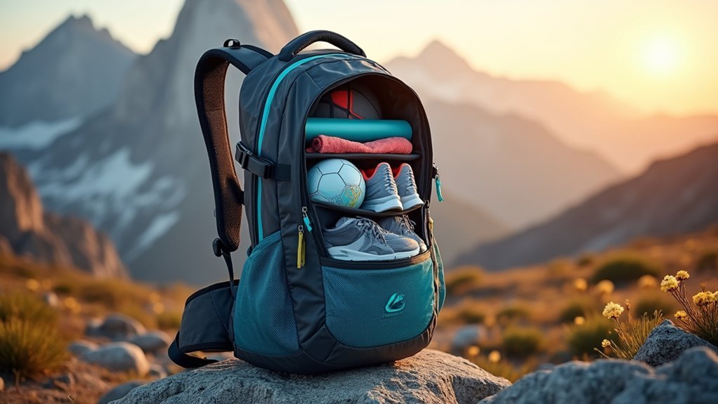 wet dry separation backpack solution