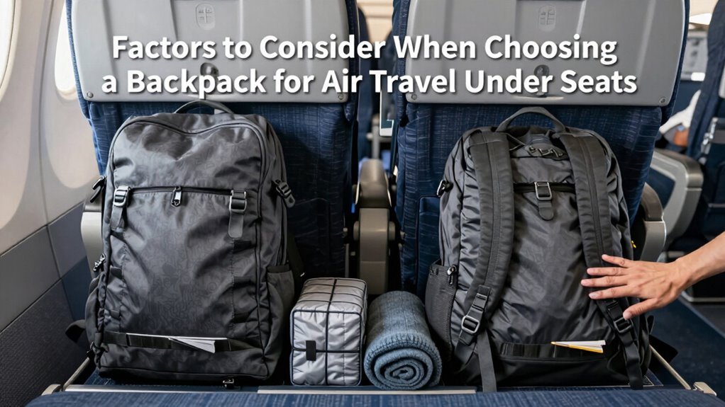 under seat backpack airline rules
